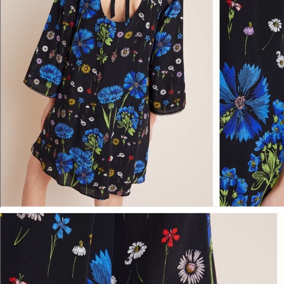 Anthropologie Maeve Lucinda Silk Tunic Dress Sz m - Picture 4 of 4